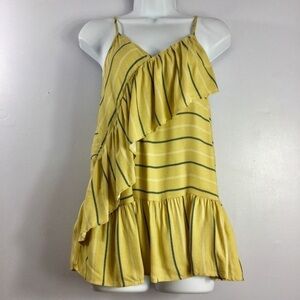 Twenty Second Spaghetti Strap Ruffled Front Top